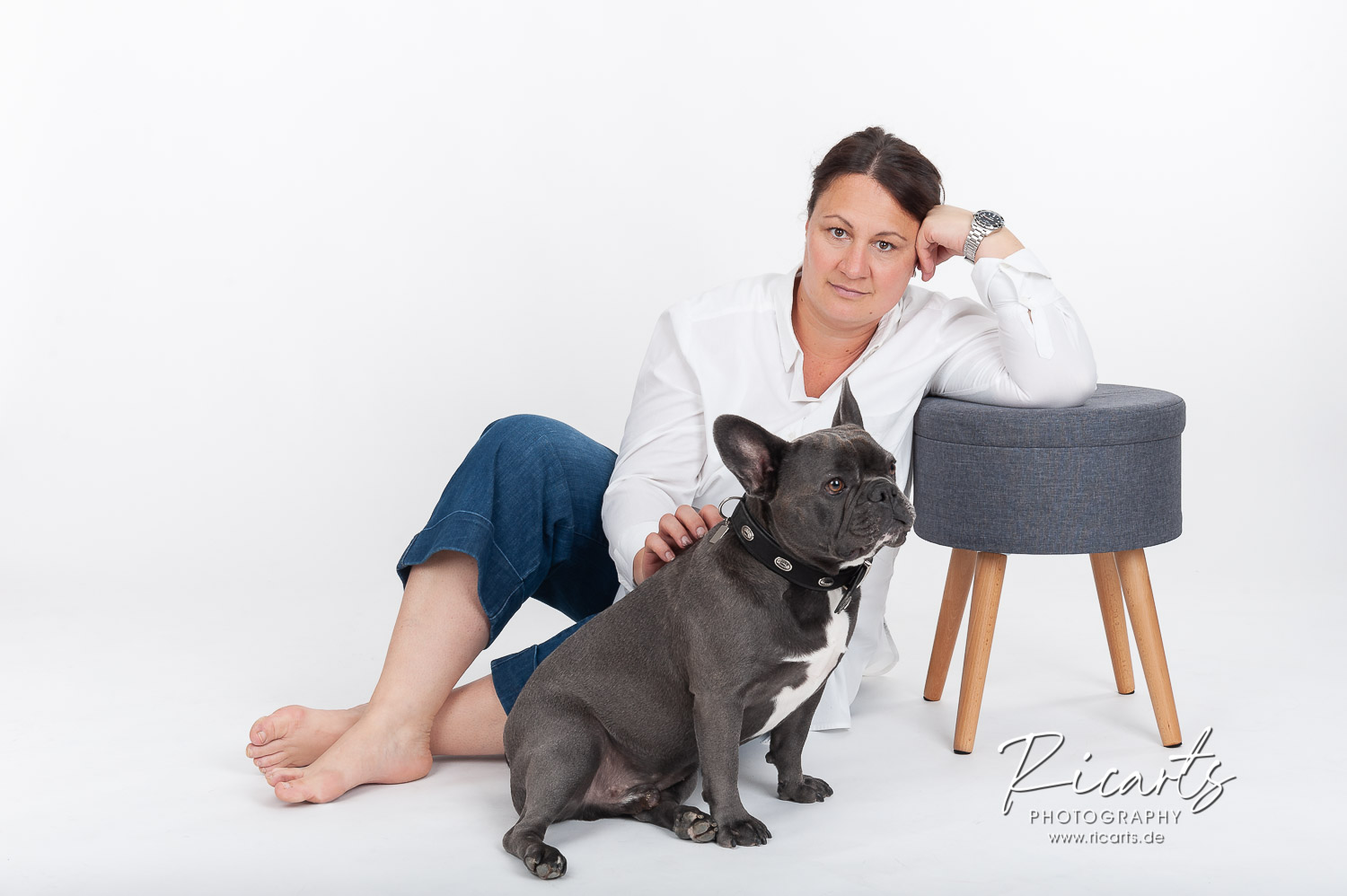 Portraitbild Frau mit Hund